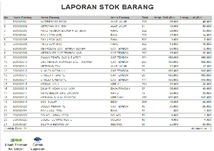 Gambar 7. Tampilan Transaksi Pemesanan  b)  Transaksi Barang Masuk 