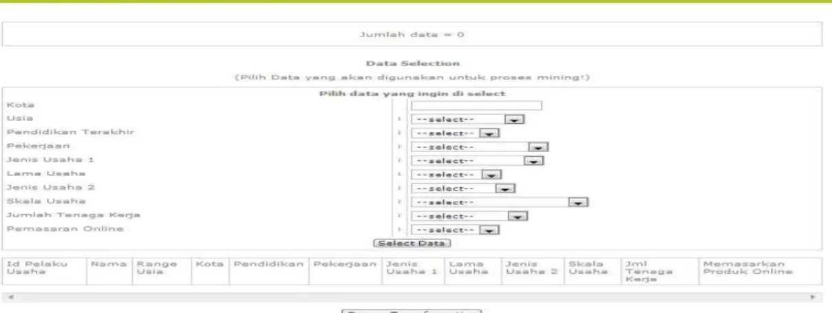 Gambar 4. Data Selection 