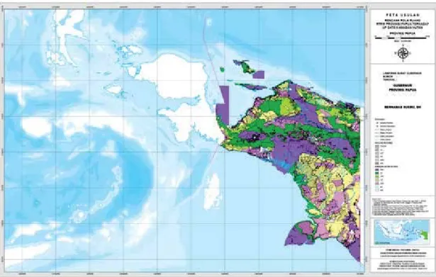 Gambar 2.1. Peta usulan  pola ruang  Rencana Tata Ruang Wilayah (RTRW) Provinsi Papua