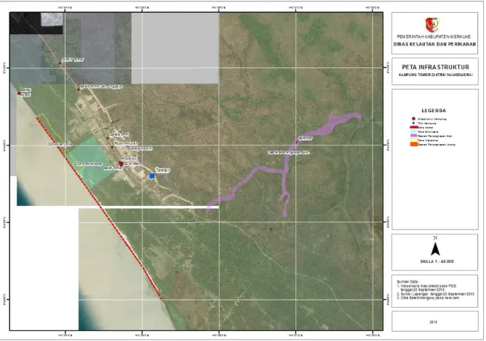 Gambar 1 : Peta sumberdaya Kampung Tomer distrik Naukenjerai kab. Papua 