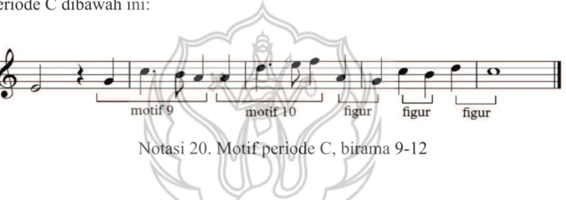 Figur  yang  dimaksud  adalah  figur  sekuen  yang  telah  di  modifikasi  dimana  gerakan melodinya bergerak naik