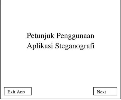 Gambar III.7 Form Petunjuk Steganografi 2. Rancangan Form Steganografi