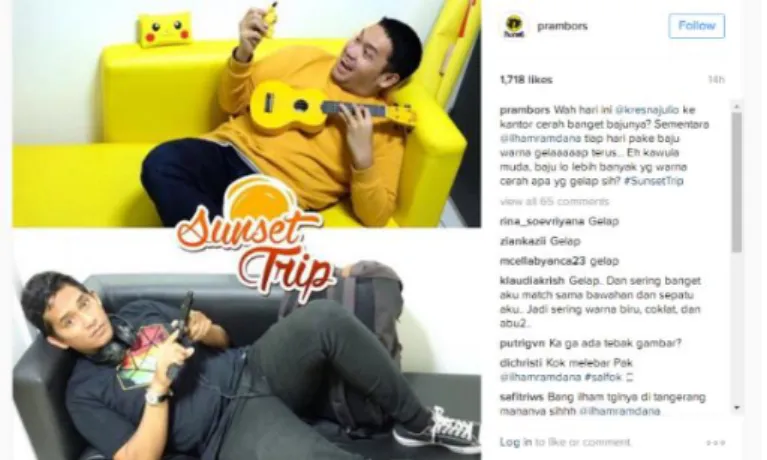 Gambar 1. Contoh Konten Visual Instagram Prambors 