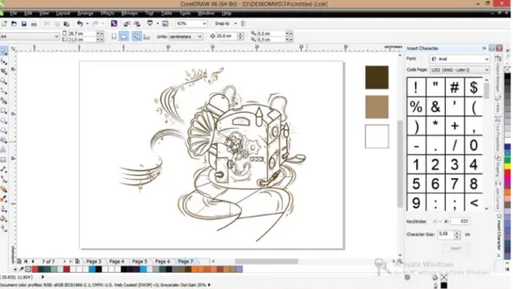 Gambar 26 : outline artwork. 