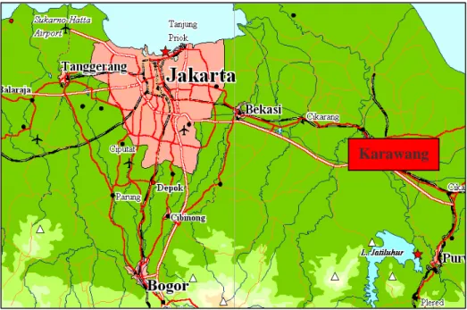 Gambar 4.1. Peta Lokasi Area Karawang 