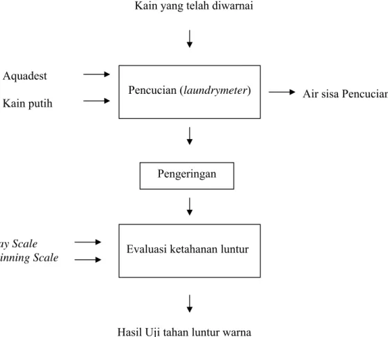 Gambar II.4.  Diagram Alir Proses Pengujian Terhadap PencucianPencucian (laundrymeter)