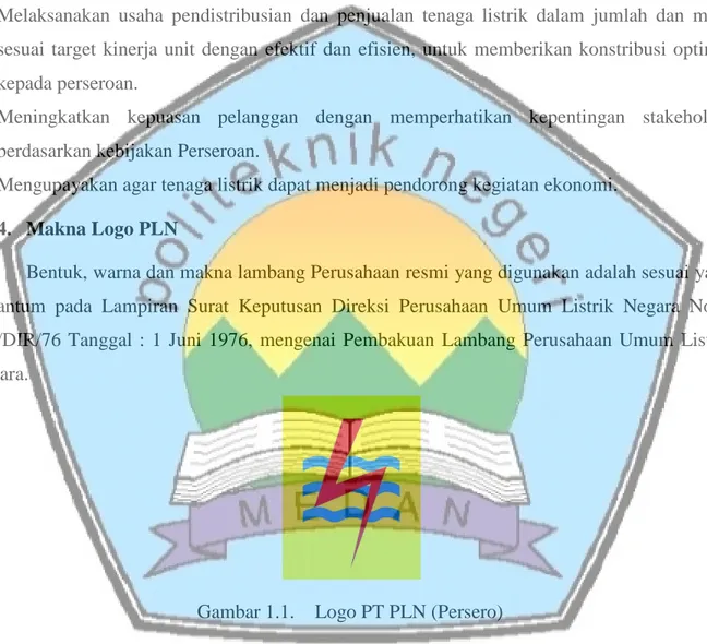 Gambar 1.1.  Logo PT PLN (Persero)  Elemen – elemen dasar lambang: 