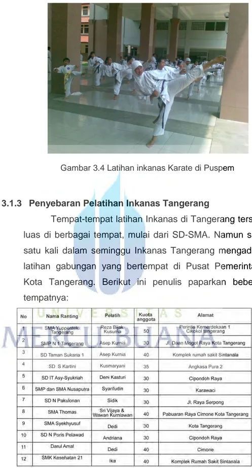 Tabel 3.1. ranting Inkanas Tangerang 