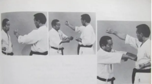 Gambar 22. Gerakan Tinjuan Heiko-tsuki  (M. Nakayama, 1980:73) 