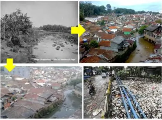 Gambar 2. 8 Kondisi eksisting Sungai Cikapundung, Bandung  Sumber : www.google.co.id, 16/0/2016 (02.31) 