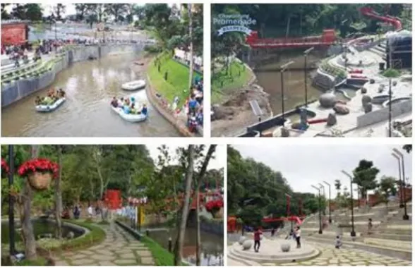 Gambar 2. 9 Kondisi Sungai Cikapundung setelah revitalisasi  Sumber : www.kompasiana.com, 16/0/2016 (02.31) 