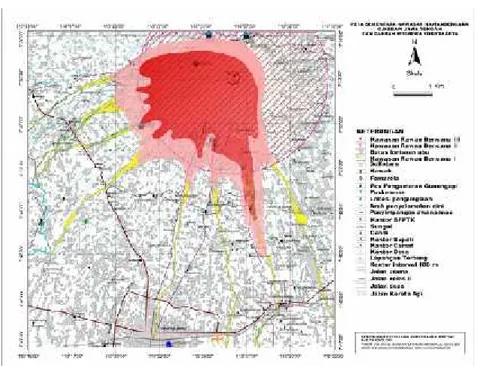 Gambar 1. Peta Kawasan Rawan Bencana Merapi