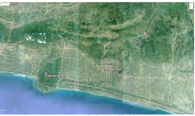 Gambar 1. 2 Lokasi Desa Kalibangkang (Sumber : Google Earth, 2016) 