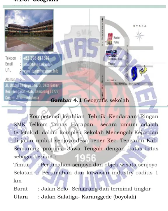 Gambar 4.1 Geografis sekolah 