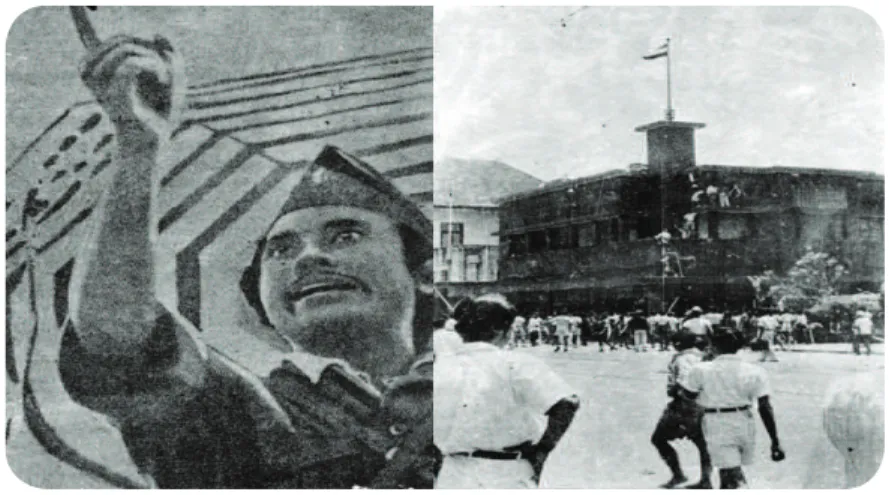 Gambar  6.2  Bung Tomo  memimpin  pertempuran  Surabaya  pada  tanggal  10  November  1945.