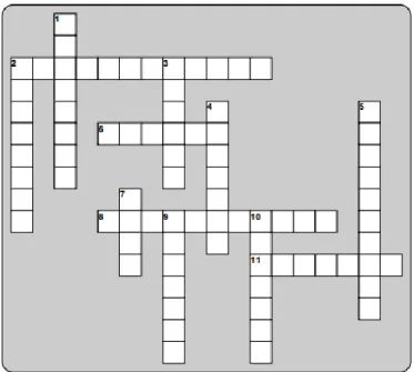 Gambar 2. 1Crossword Puzzle  Sumber : Johnny Clem Civil War Trust   c. Pengertian Metode Crossword Puzzle 