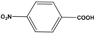 Gambar 1. Struktur asam 4-nitrobenzoat (Wikipedia, 2012).