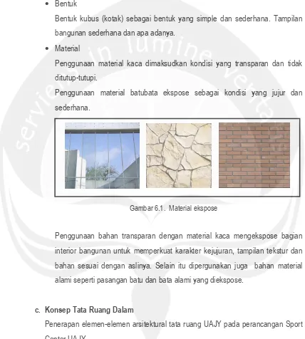 Gambar 6.1. Material ekspose