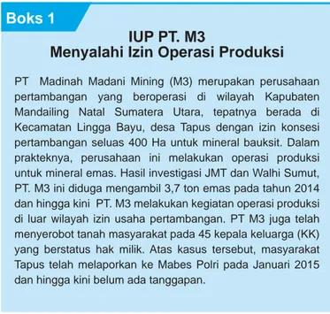 Tabel 3. Permasalahan IUP Non CnC di Provinsi Sumatera Bagian Utara