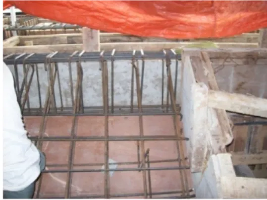 Gambar 10. Kolom struktur beton pada  shaft lift.