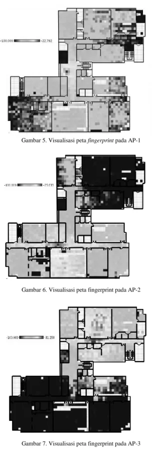 Gambar 7. Visualisasi peta fingerprint pada AP-3 