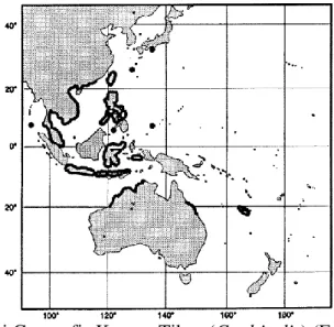 Gambar 3. Distribusi Geografis Kerapu Tikus (C. altivelis) (FAO ,1993 ) 