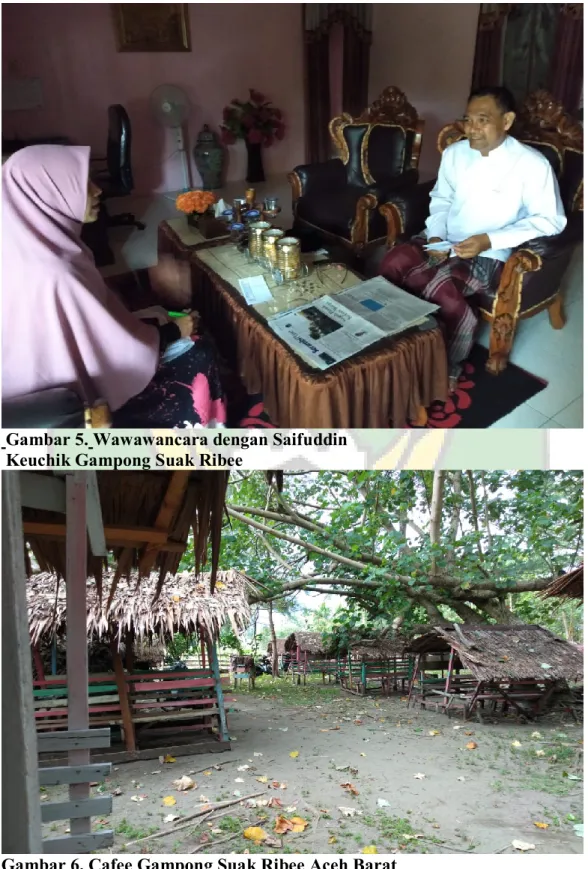 Gambar 6. Cafee Gampong Suak Ribee Aceh Barat 