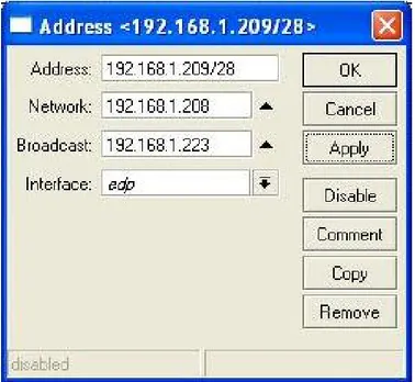 Gambar 4.29 Konfigurasi IP EDP 