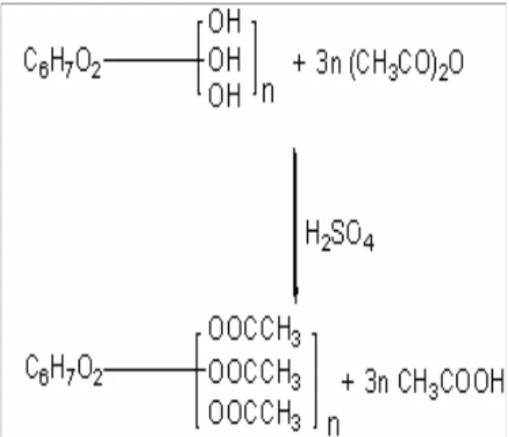 Tabel 2 Kelarutan selulosa asetat   Kadar asetil (%)  Pelarut 