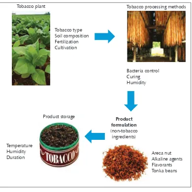 Figure 1: Factors that affect chemical composition of tobacco products