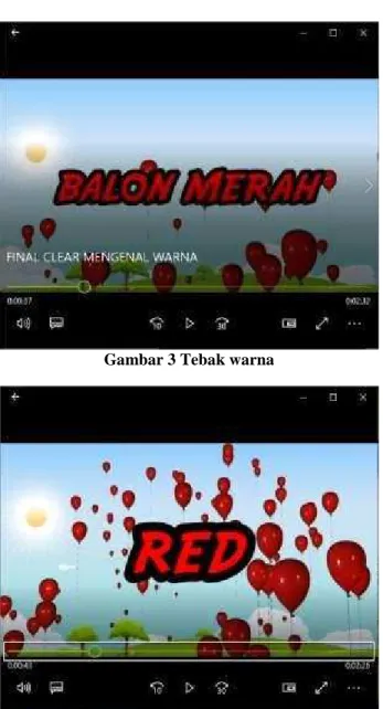 Gambar 3 Tebak warna 