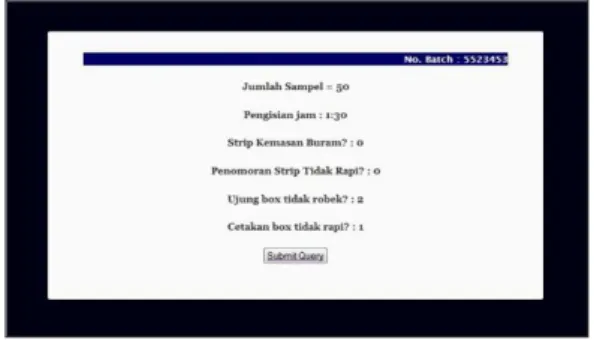 Gambar 5: Tampilan pengisian parameter IPC sukses