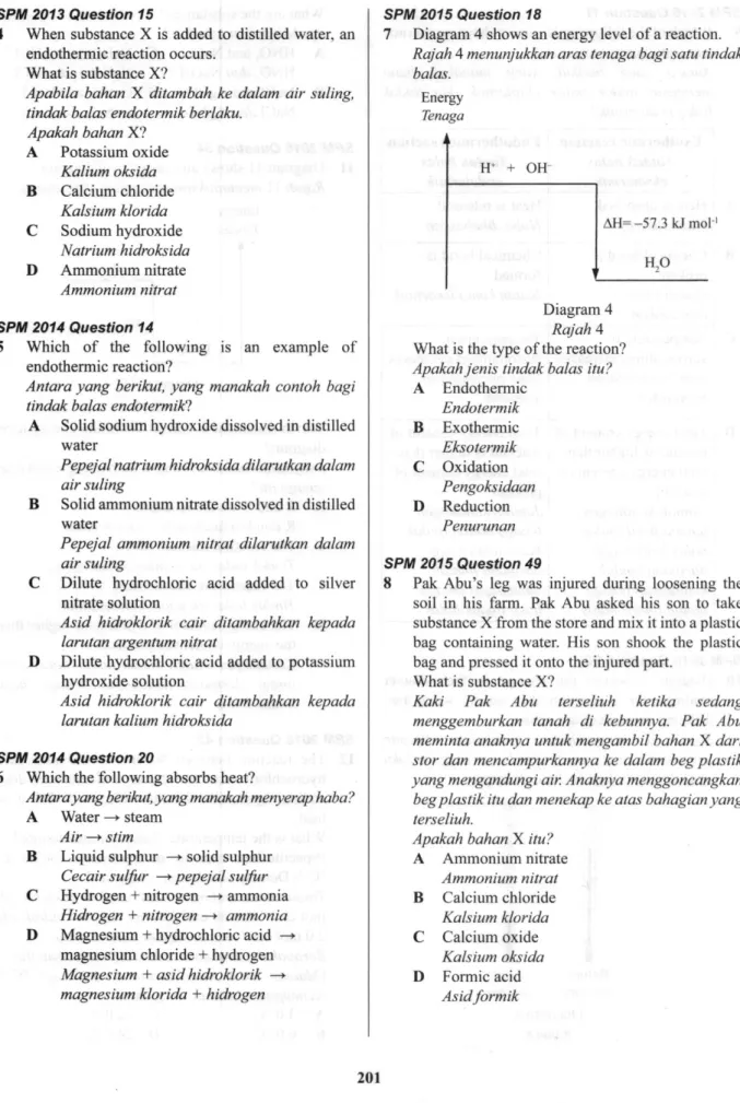 Diagram  4 Rajah 4 What  is the type  ofthe  reaction?