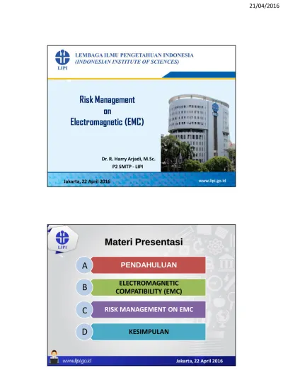 Risk Management on Electromagnetic (EMC)