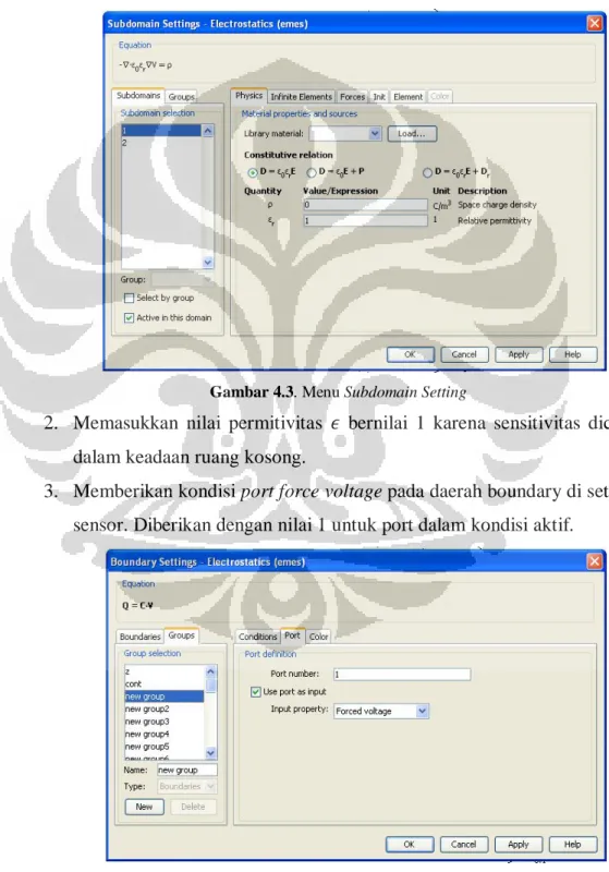 Gambar 4.3. Menu Subdomain Setting 