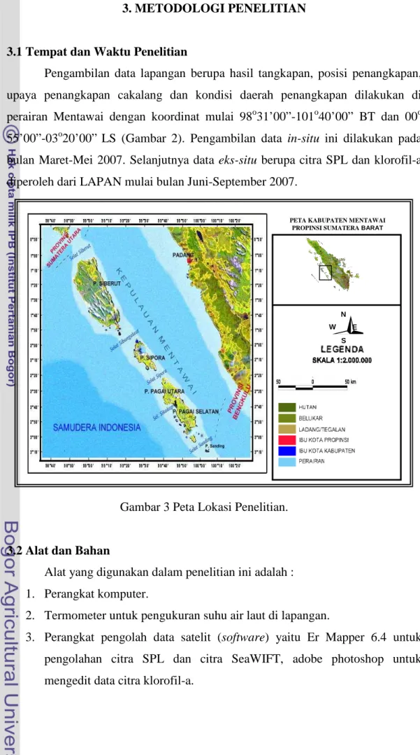 Gambar 3 Peta Lokasi Penelitian.    