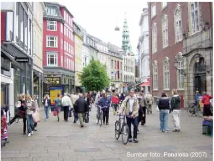 Gambar 4.10: Pusat kota di Eropa yang sebagian besar  bebas dari kendaraan bermotor