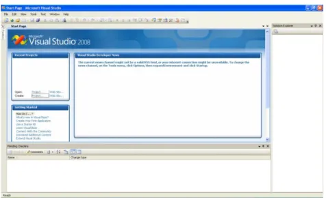 Gambar 1.1. Tampilan Awal Visual Studio .NET 2008 