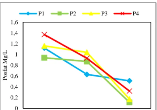 Gambar 5. Grafik Penurunan  Nitrat 