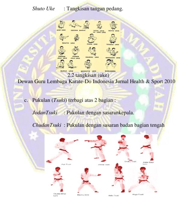 Gambar 2.3 pukulan (tsuki) 