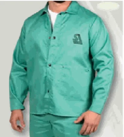 Gambar 6 : Steiner Flame Retardant Cotton Jacket Weld  Baju  pada  Gambar  1  merupakan 