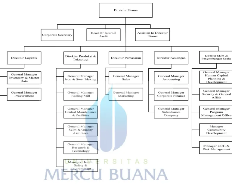 Gambar 4. 5 Struktur Organisasi Perusahaan 