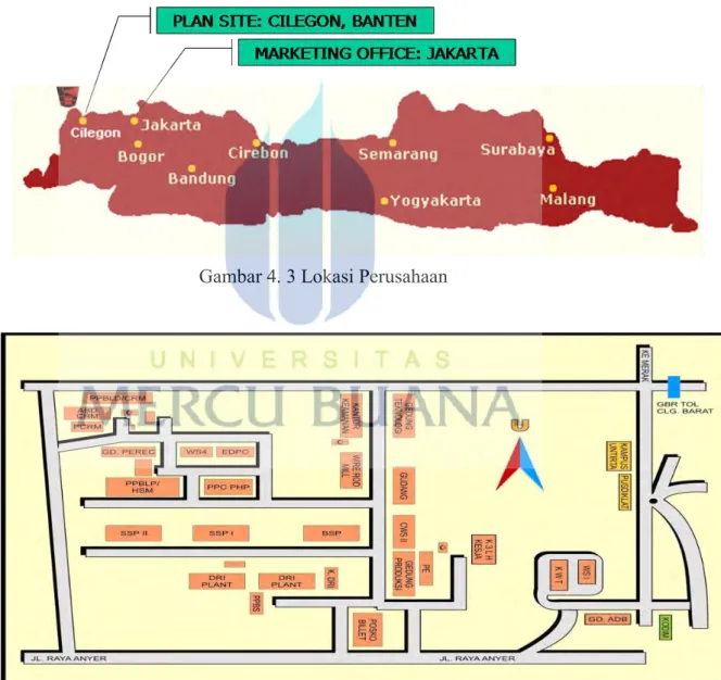 Gambar 4. 3 Lokasi Perusahaan 