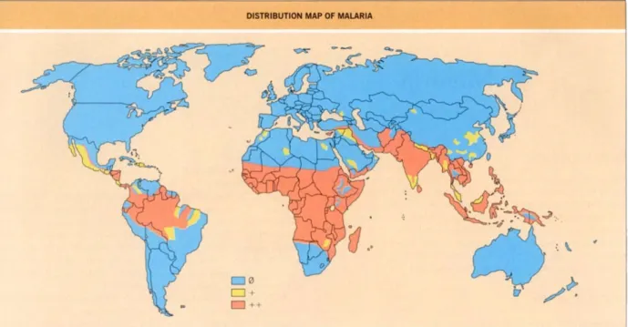 Gambar Peta Distribusi Malaria.