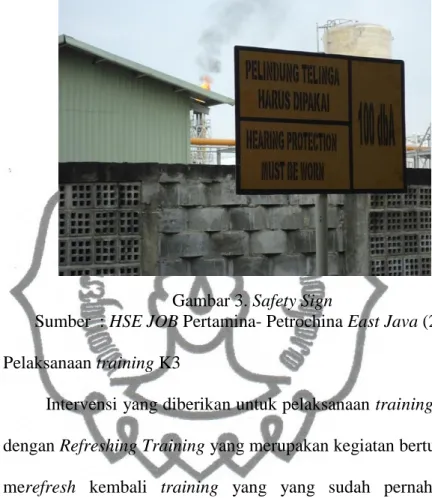Gambar 3. Safety Sign 