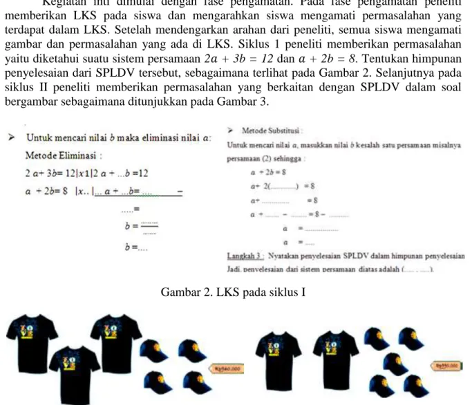 Gambar 2. LKS pada siklus I 