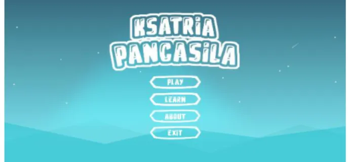 Gambar 5. Tampilan Menu Utama 