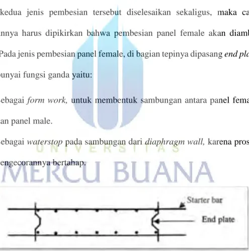 Gambar 5.7 Pembesian Panel Female