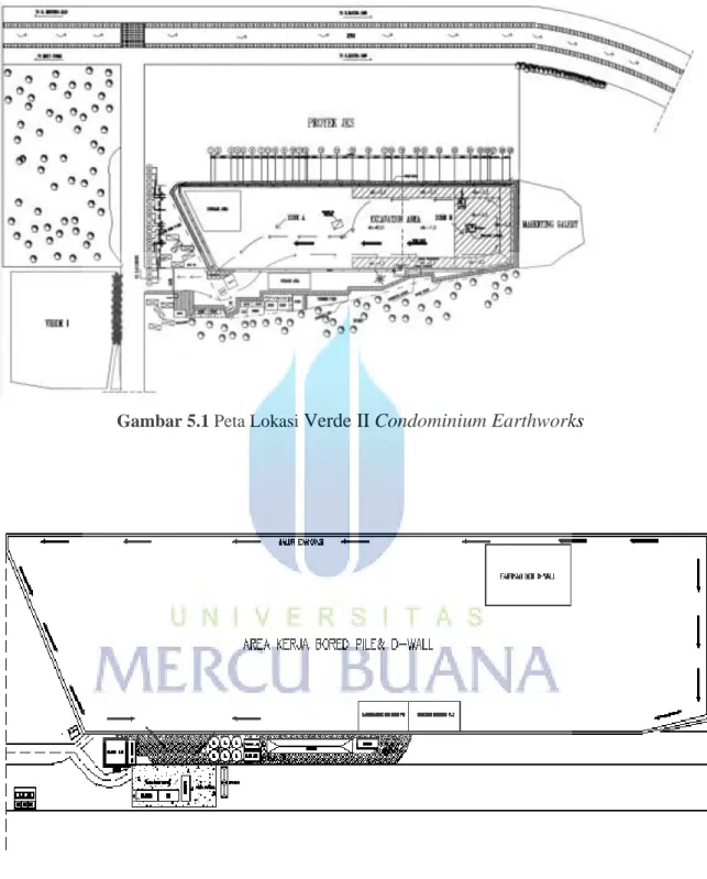 Gambar 5.1 Peta Lokasi  Verde II Condominium Earthworks 