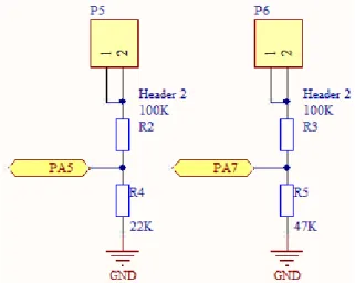 Gambar 3.9 Rangkaian Resistor Sense untuk Charge Controller 